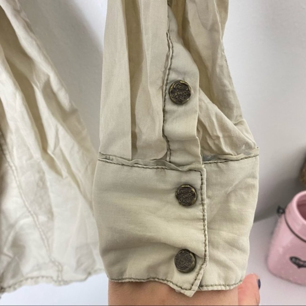 Khaki button down long sleeve dress - Picture 5 of 13